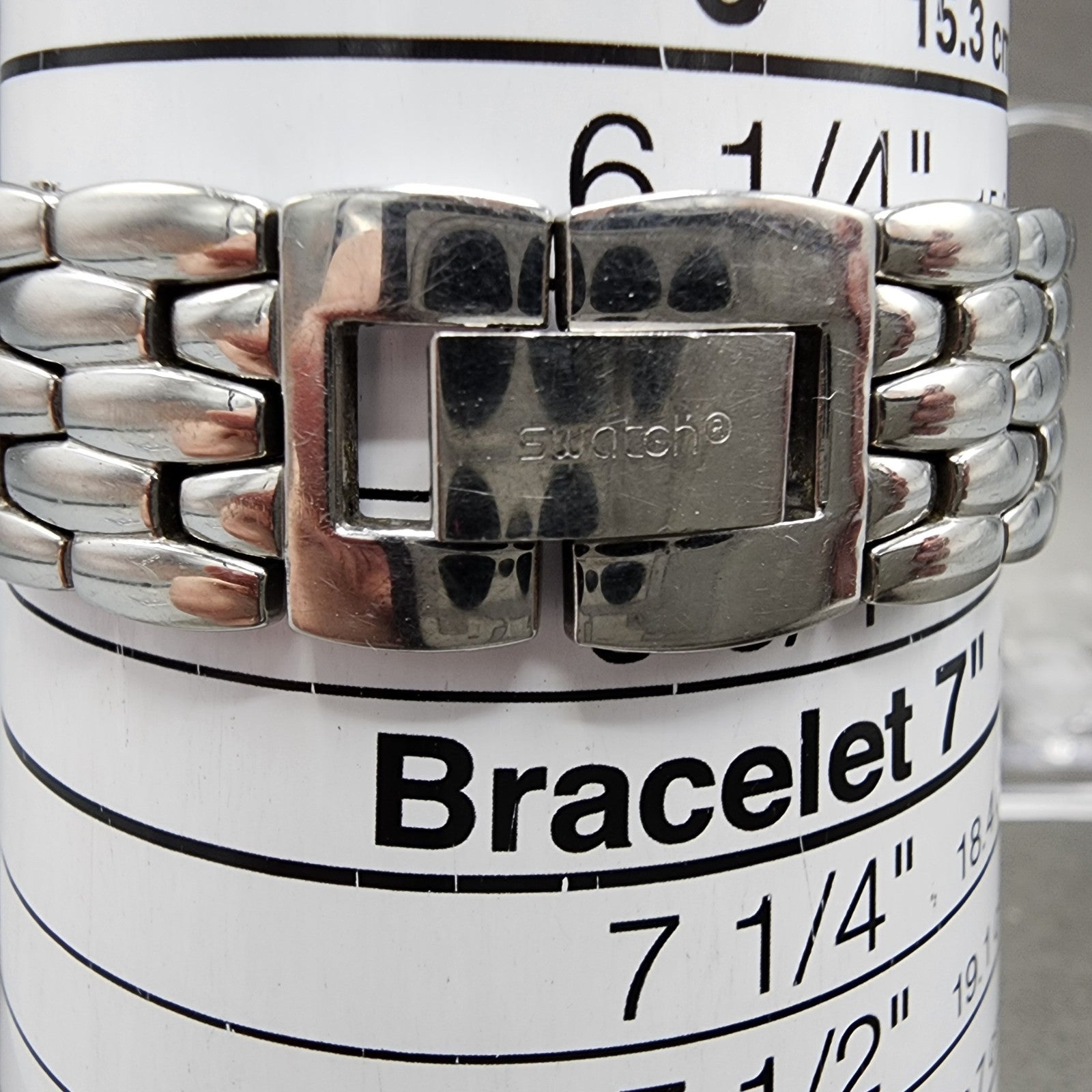 Swatch Irony Watch Women 23mm Gray Dial Stainless Steel Round New Battery10