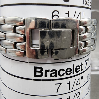 Swatch Irony Watch Women 23mm Gray Dial Stainless Steel Round New Battery10