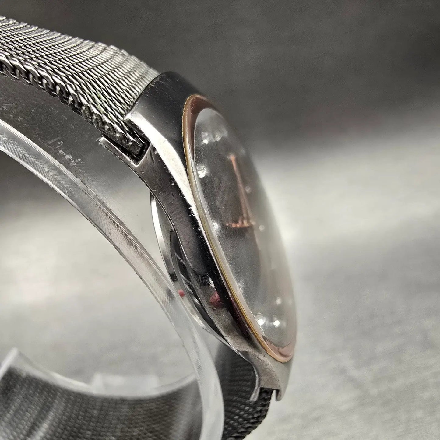Skagen Watch Women 25mm Gray Dial Silver Tone Oval 693XSMM New Battery3