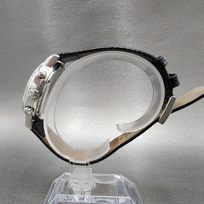 Skagen Chronograph Watch Women 39mm White Dial Silver Tone Oval New Battery6