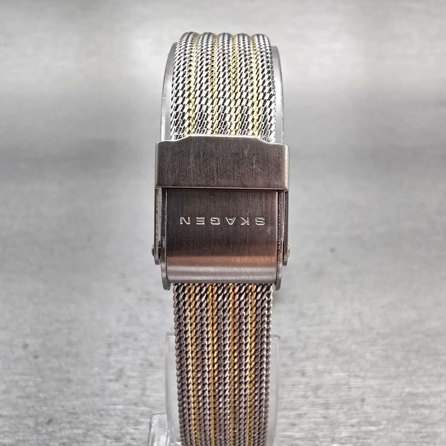Skagen Leonora Watch Women 25mm Silver Dial Two Tone Round 456SGS1 New Battery7