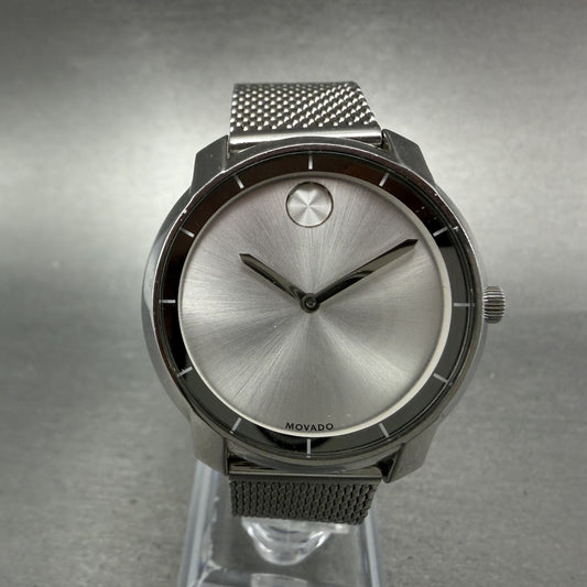 Movado Bold Watch Women 36mm Silver Dial Steel Round 3600241 PARTS0