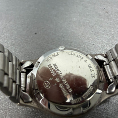 Seiko Alba Watch Women 23mm Silver Dial Silver Tone Date V782-X104 New Battery9