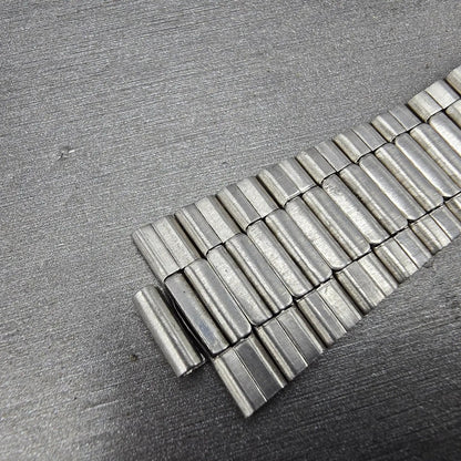 Seiko  Bracelet 20mm Stainless Steel Silver Tone Tri Folding Clasp VTG Japan8