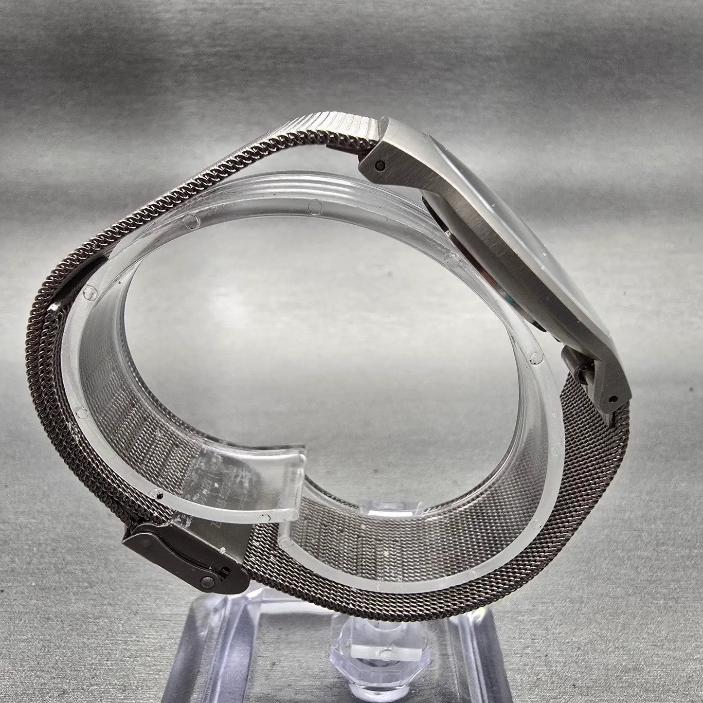 Skagen Grenen Watch Men 35mm Gray Dial Titanium Round 233LTTM New Battery Mesh G8