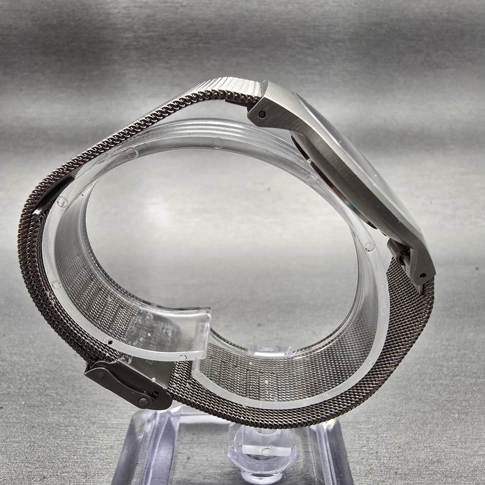 Skagen Grenen Watch Men 35mm Gray Dial Titanium Round 233LTTM New Battery Mesh G8