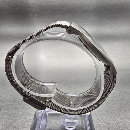 Skagen Grenen Watch Men 35mm Gray Dial Titanium Round 233LTTM New Battery Mesh G8