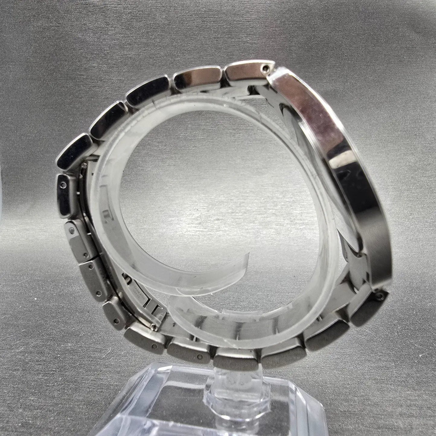 Movado Faceto Watch Men 39mm Black Dial Silver Tone 84 G2 1855 New Battery BNUIK8