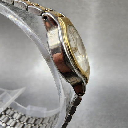 Seiko SX Watch Women 19mm Cream Dial Two Tone Round V4010281 New Battery VTG4