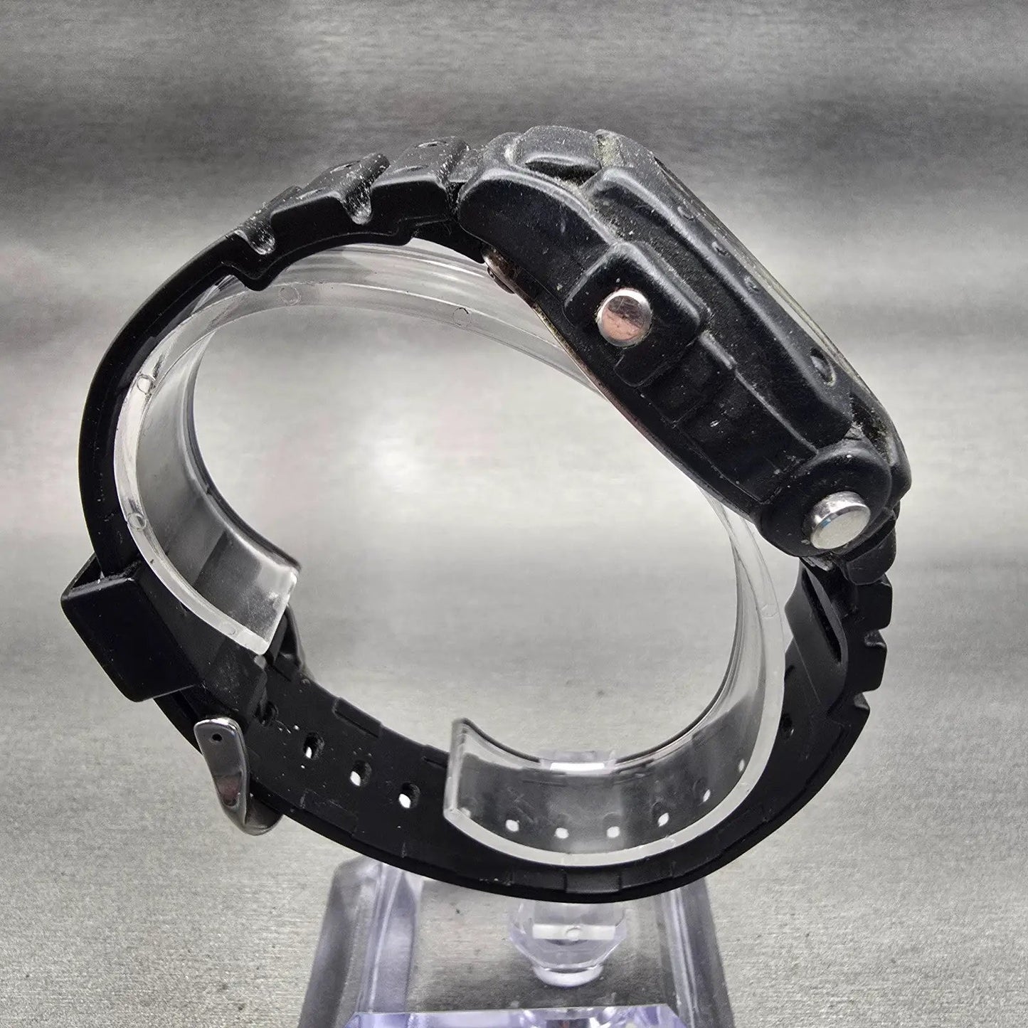 Casio DW-290 Digital Watch Men 46mm Black Dial Black Alarm Chrono New Battery8