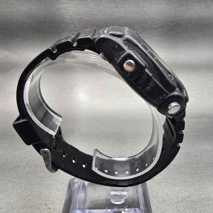 Casio DW-290 Digital Watch Men 46mm Black Dial Black Alarm Chrono New Battery8