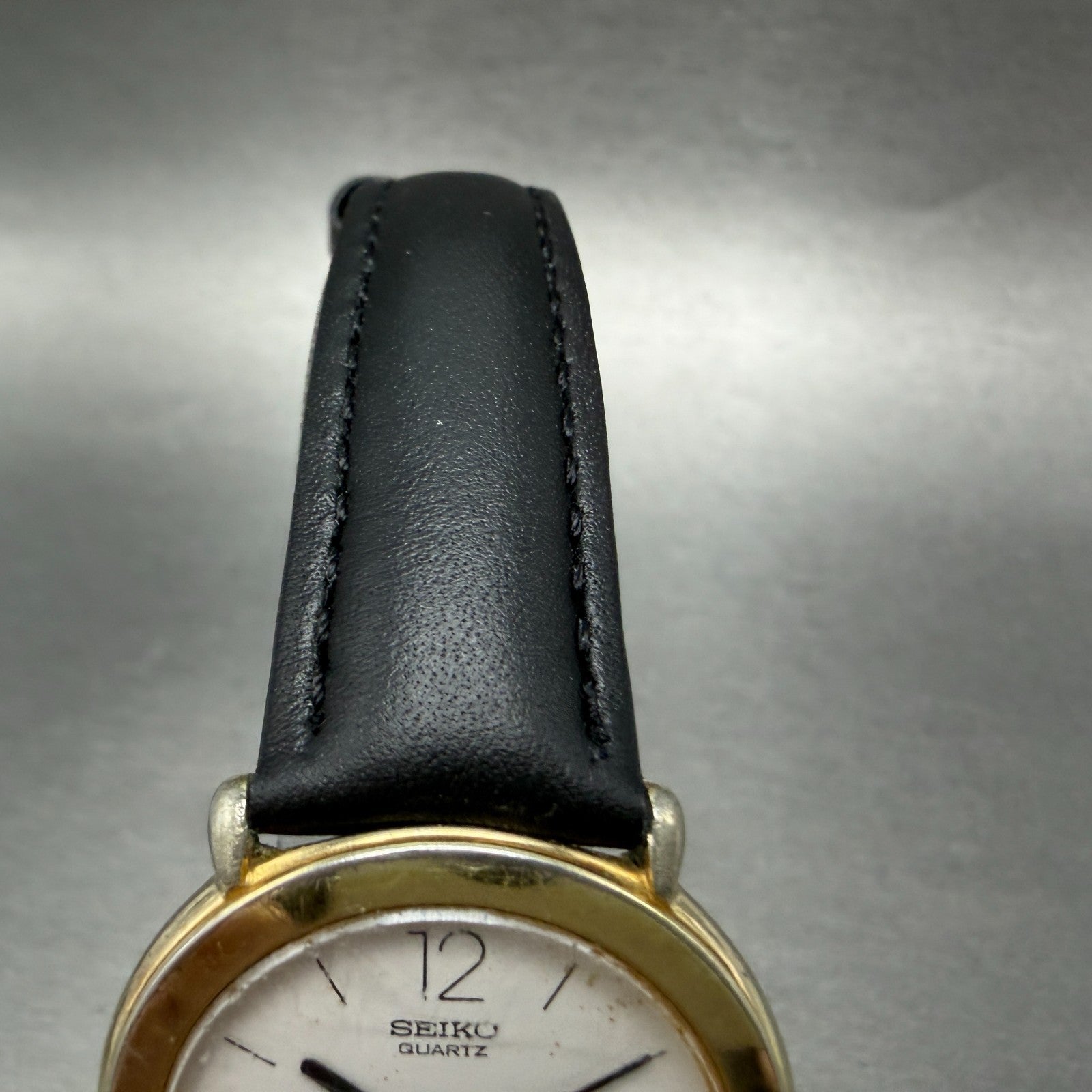 Seiko Watch Unisex 31mm White Dial Gold Tone Round 2C20-0429 New Battery Vintage4