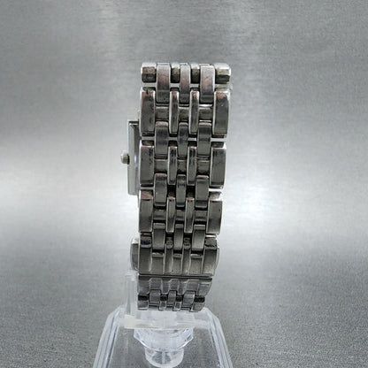 Burberry The City Tank Watch Women 24mm White Dial Steel Rectangle New Battery