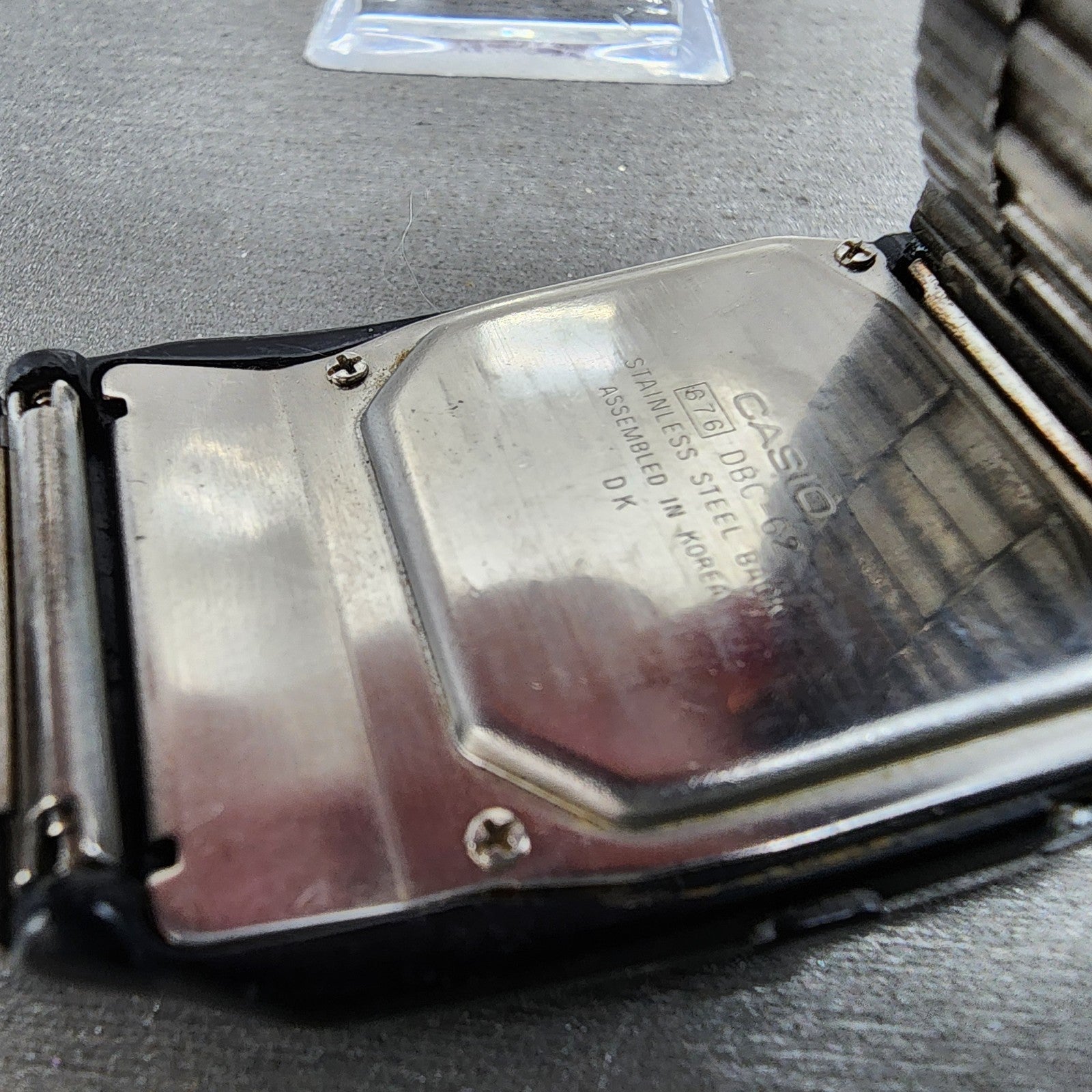 Casio Calculator Watch Men 33mm Digital Black Tone Alarm Chrono DBC62  New Batt9