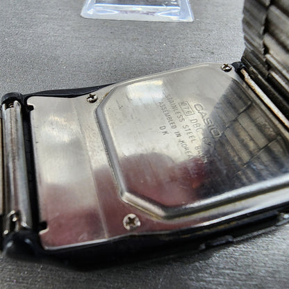 Casio Calculator Watch Men 33mm Digital Black Tone Alarm Chrono DBC62  New Batt9