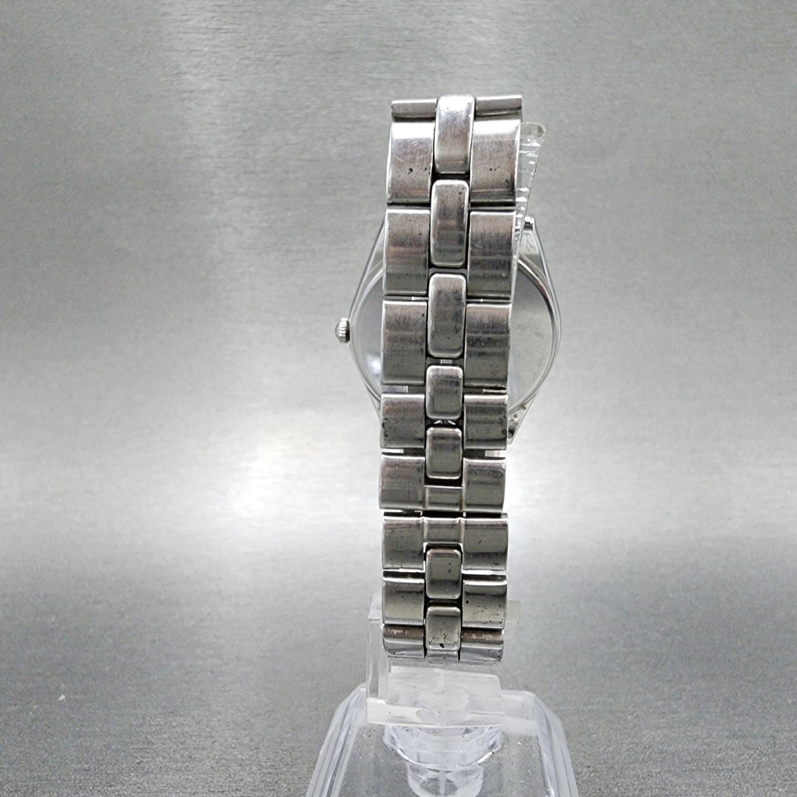 Seiko Lukia Watch Women 31mm Black Dial Silver Tone Daydate 5y890a10 NewBattery7