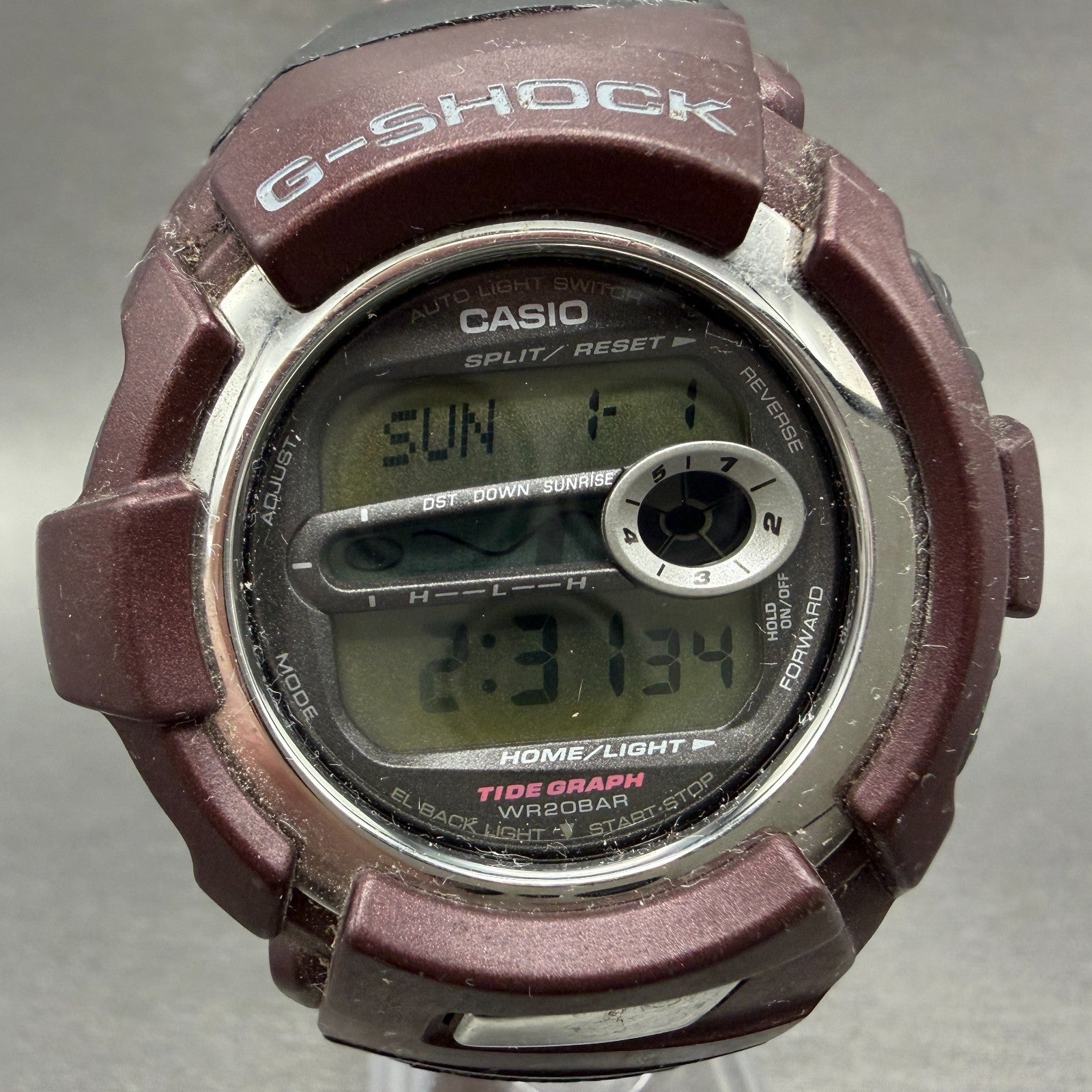 Casio G-Shock DWX-110 Watch Men 48mm Digital Red Alarm Chrono Round New Battery1