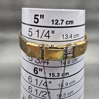 Seiko Watch Women 16mm Bronze Dial Gold Tone Rectangle 11-3669 Manual Wind Works10
