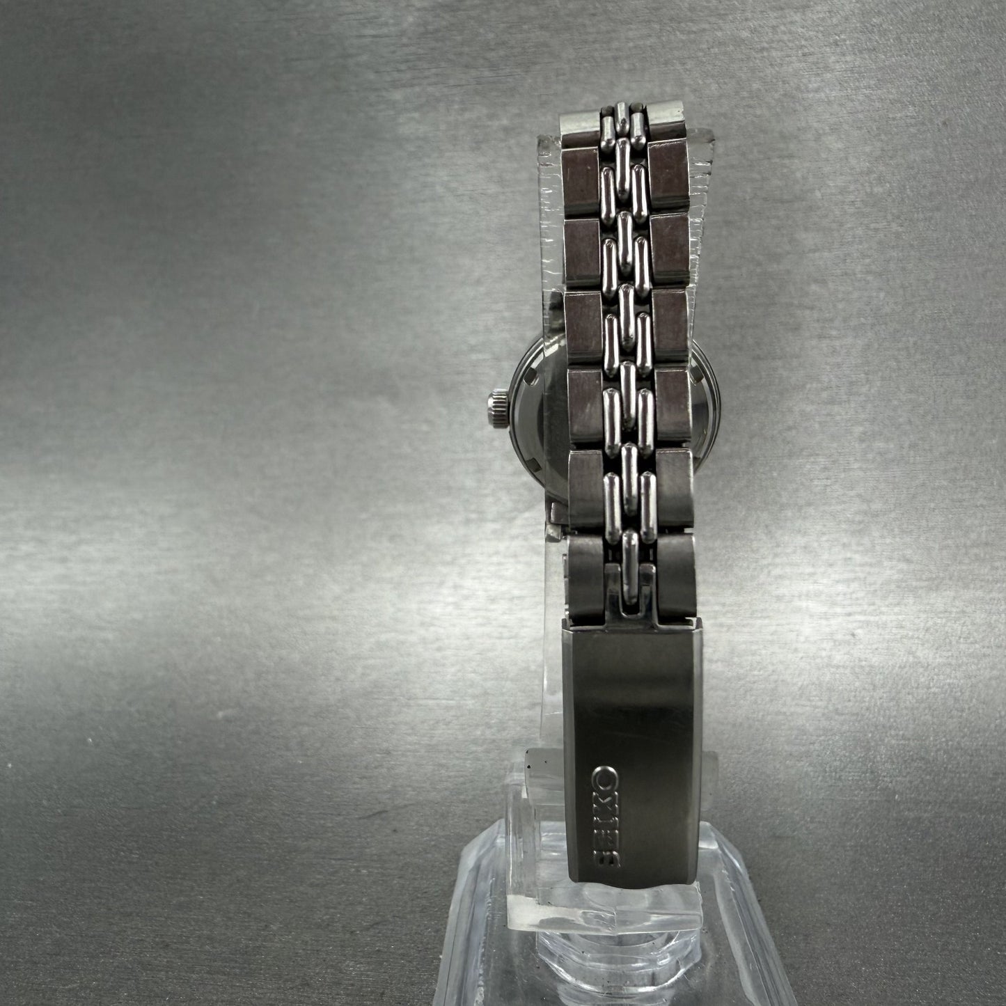 Seiko Automatic Watch Women 24mm Silver Dial Silver Tone Date 22050599 Runs7