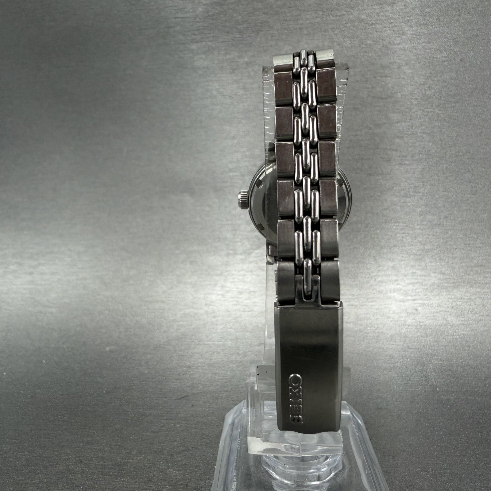 Seiko Automatic Watch Women 24mm Silver Dial Silver Tone Date 22050599 Runs7