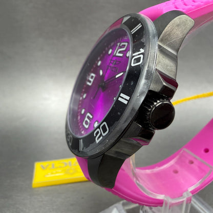 Invicta Pro Diver Watch Men 45mm Purple Dial Black Tone Round 23248 New Battery2