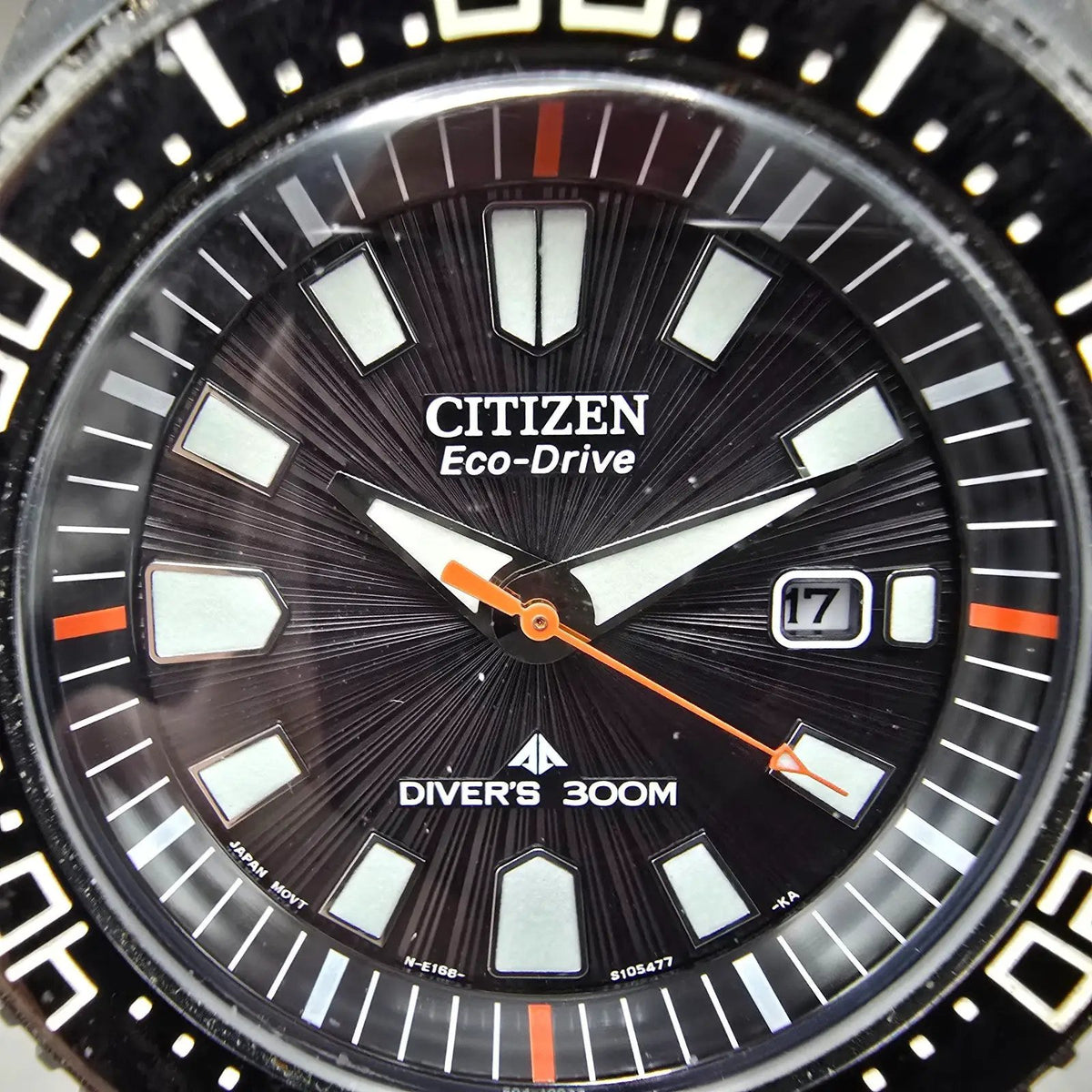Citizen Eco-Drive Promaster Dive Watch Men 47mm Black Dial Black Date BN0088-03E1