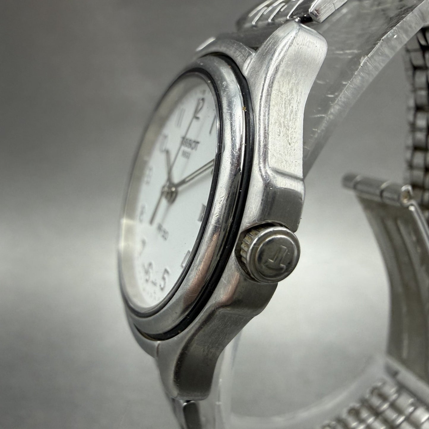 Tissot PR 50 Watch Women 28mm White Dial Silver Tone Date J136/236k New Battery2