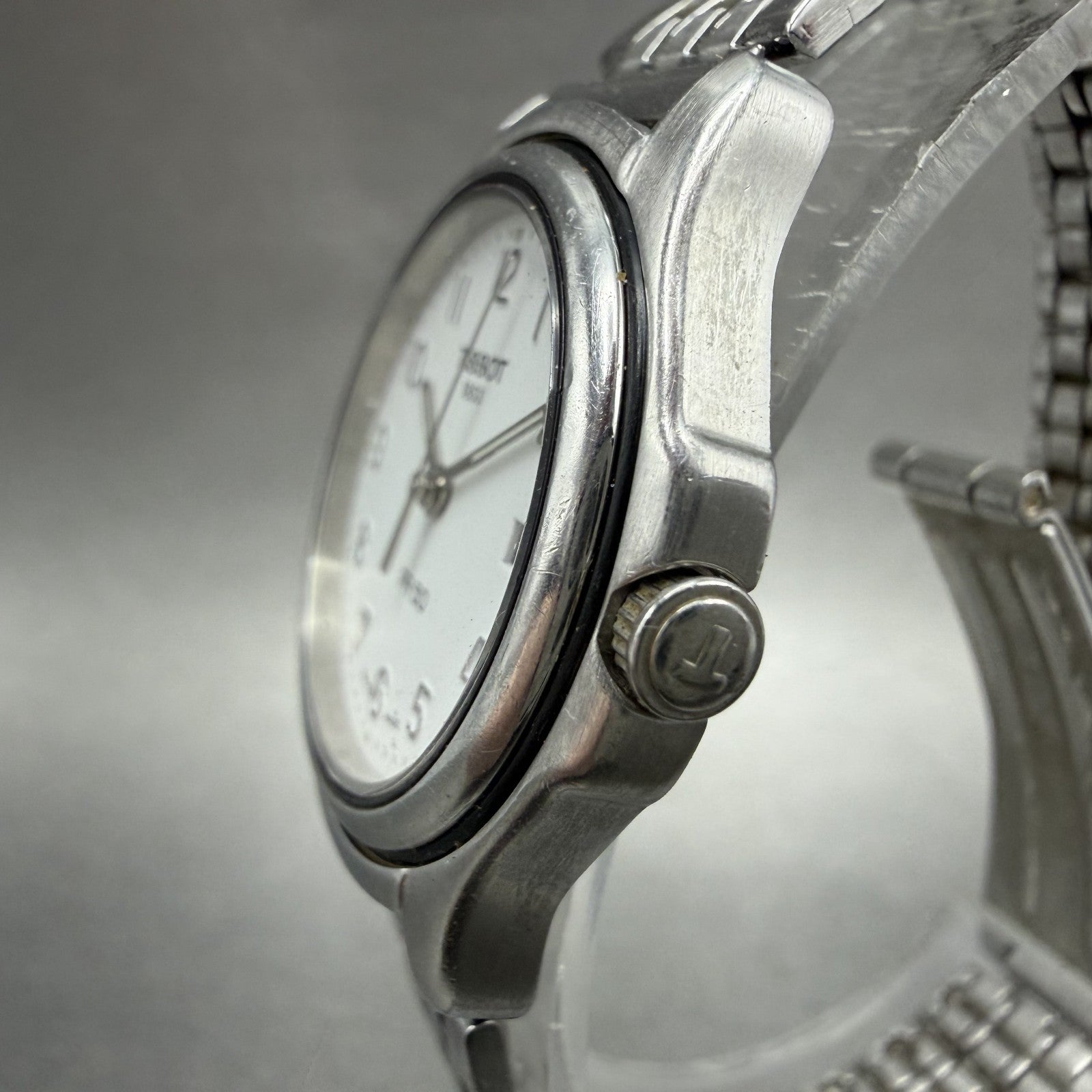 Tissot PR 50 Watch Women 28mm White Dial Silver Tone Date J136/236k New Battery2