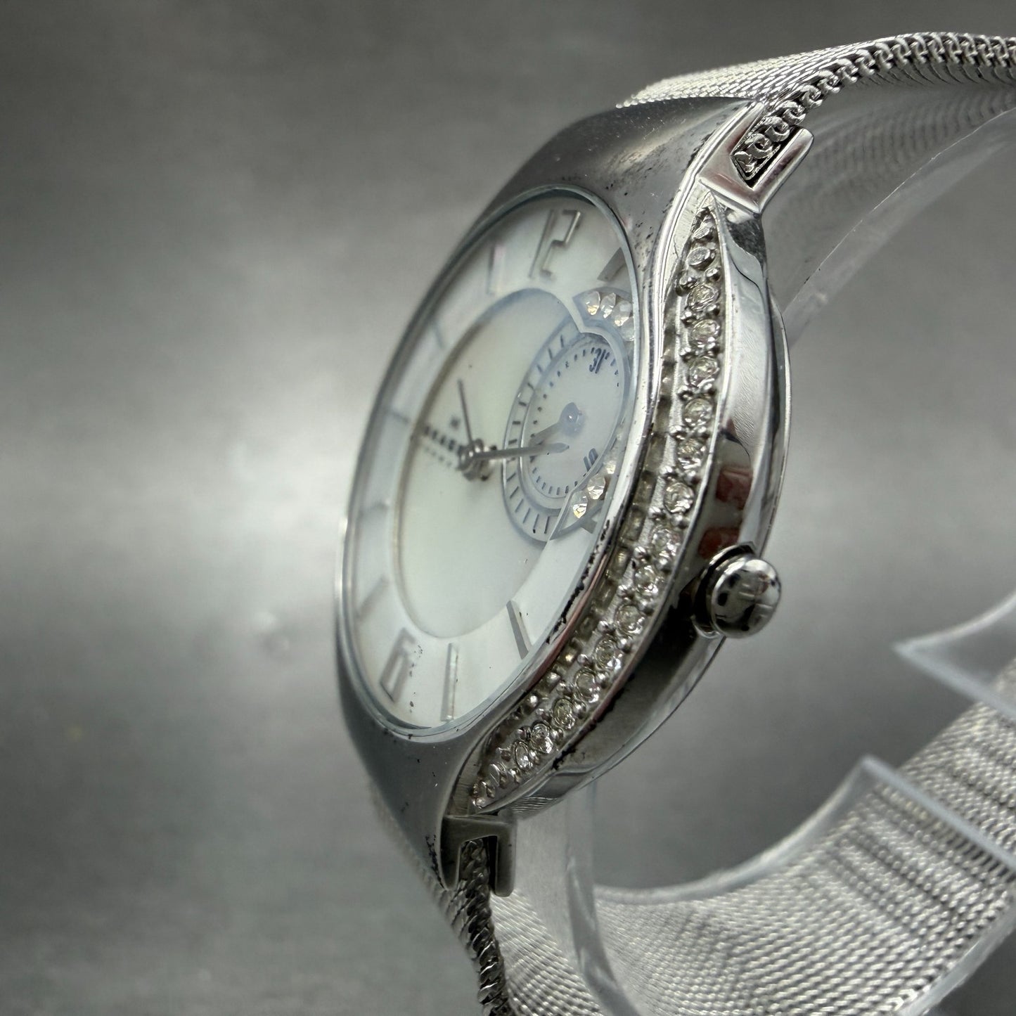 Skagen Watch Women 32mm MOP Dial Steel Small Seconds Round 810SSS New Batt2