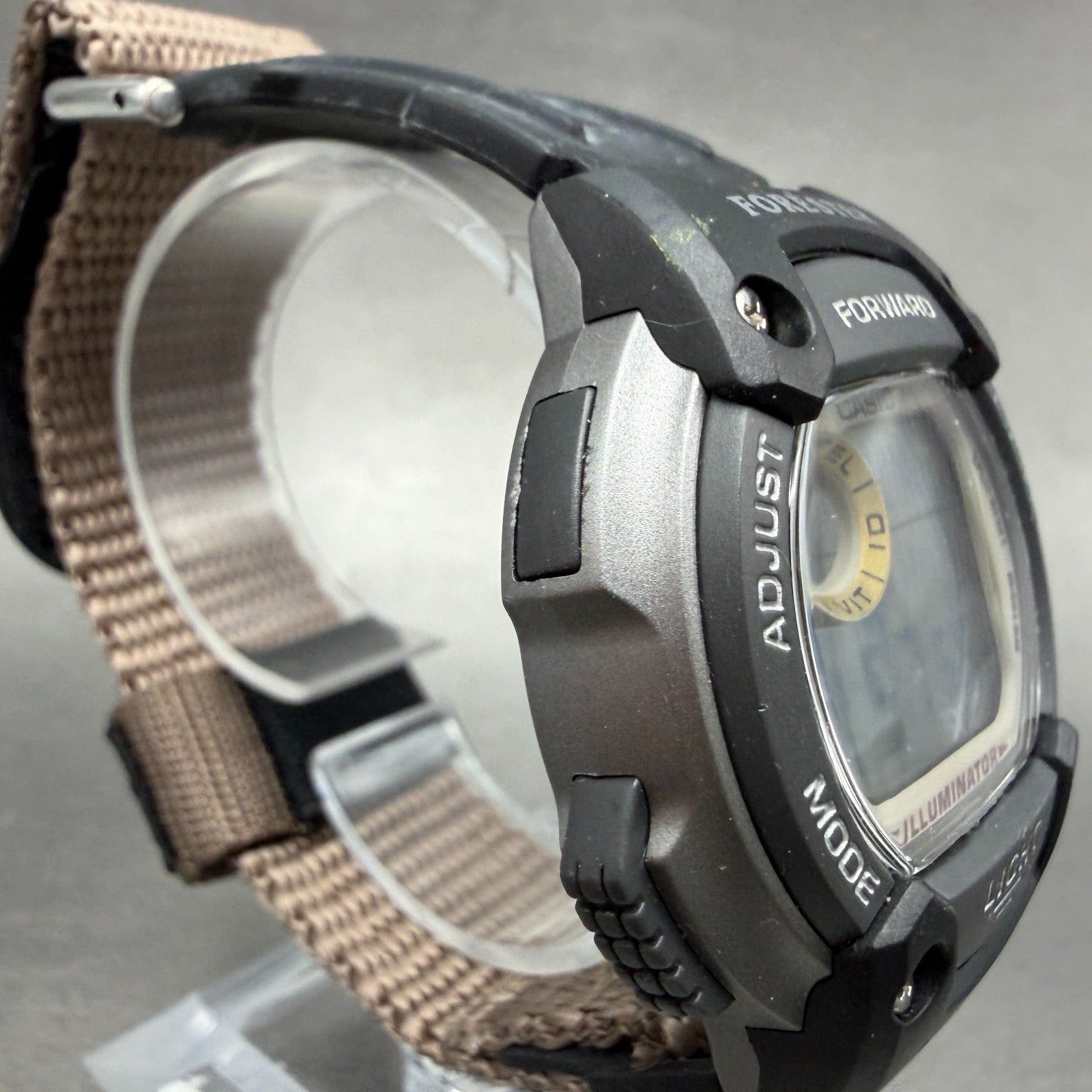 Casio Forester FT-120H Watch Men 40mm Digital Silver Tone Alarm Chrono New Batt3