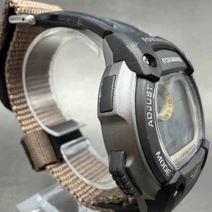 Casio Forester FT-120H Watch Men 40mm Digital Silver Tone Alarm Chrono New Batt3
