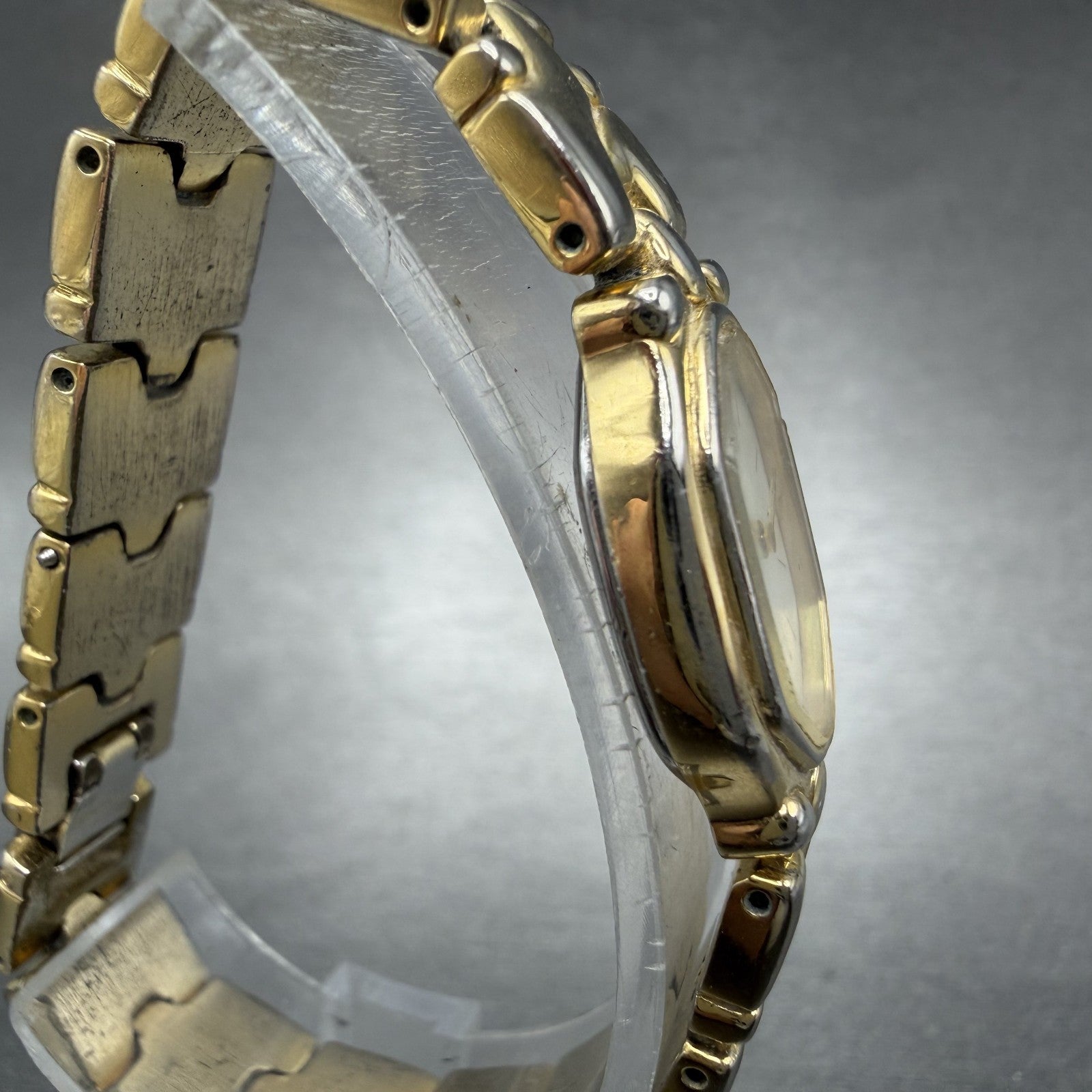 Citizen Watch Women 17mm MOP Dial Gold Tone Hexagon 3220-326130 New Battery3