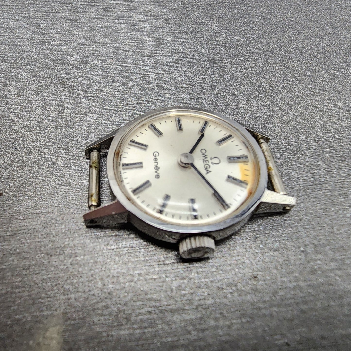 Omega Geneve Watch Women 20mm Silver Dial Steel Round Manual 511.0451 PARTS6