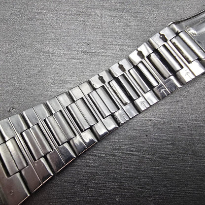 Seiko SQ Bracelet 19mm Stainless Steel Silver Tone Tri Folding Clasp READ!! Z3358