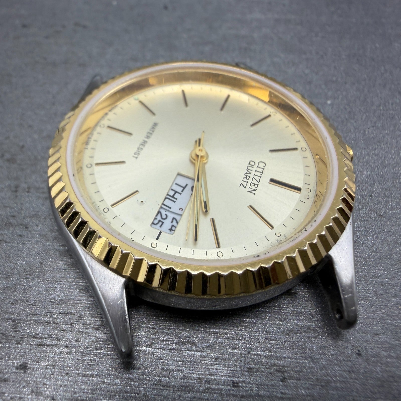 Citizen President Watch Men 35mm Champagne Dial Gold Daydate 6100-R00405 PARTS3