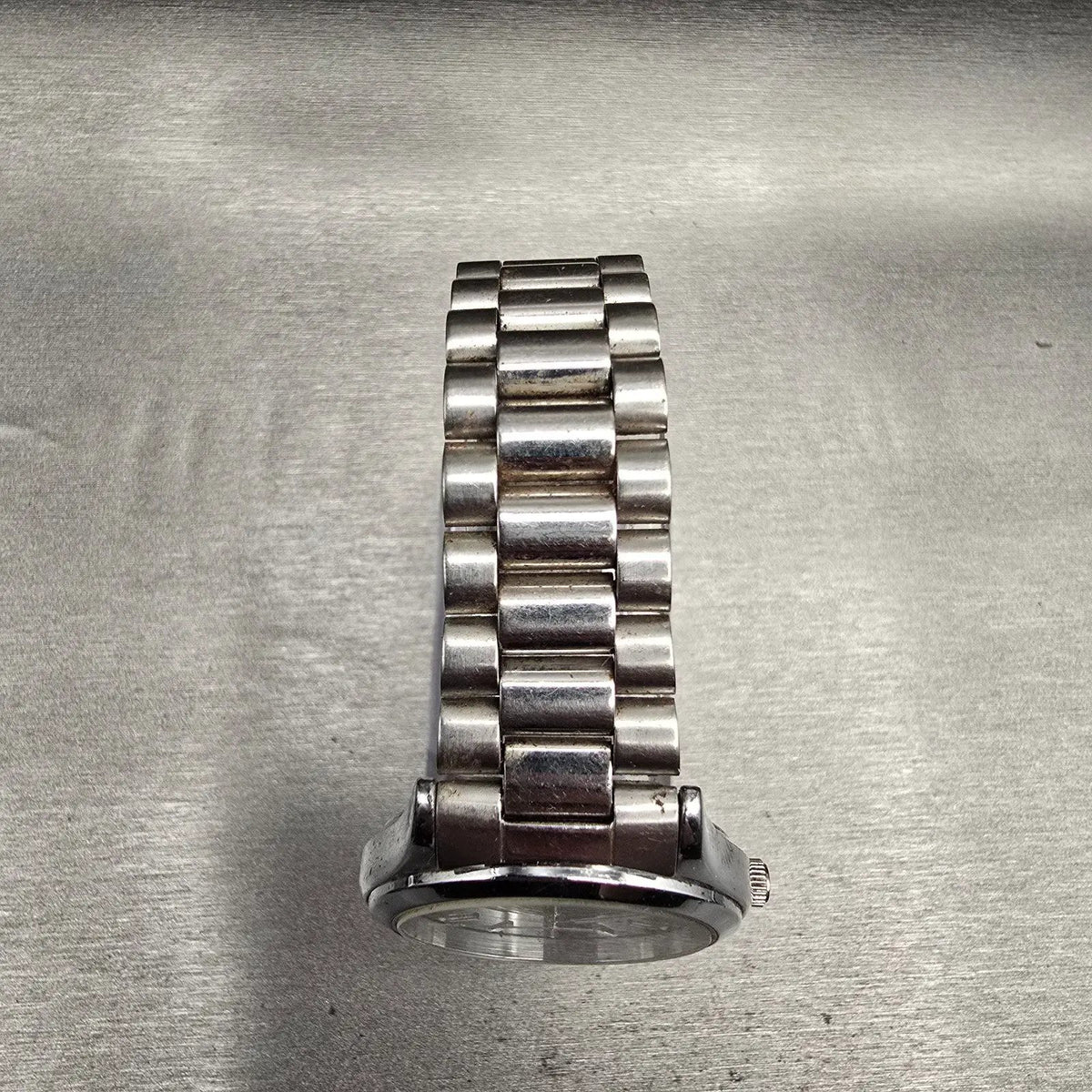 Seiko Alba Watch Men 34mm Gray Dial Silver Tone Date Round V732-0L80 New Battery4