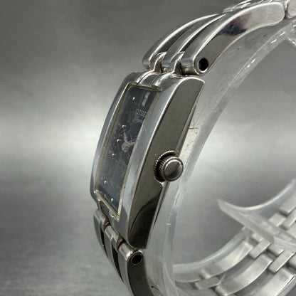 Citizen Elegance Tank Watch Women 15mm Black Dial Silver Tone 5421-H27759 NewBat2