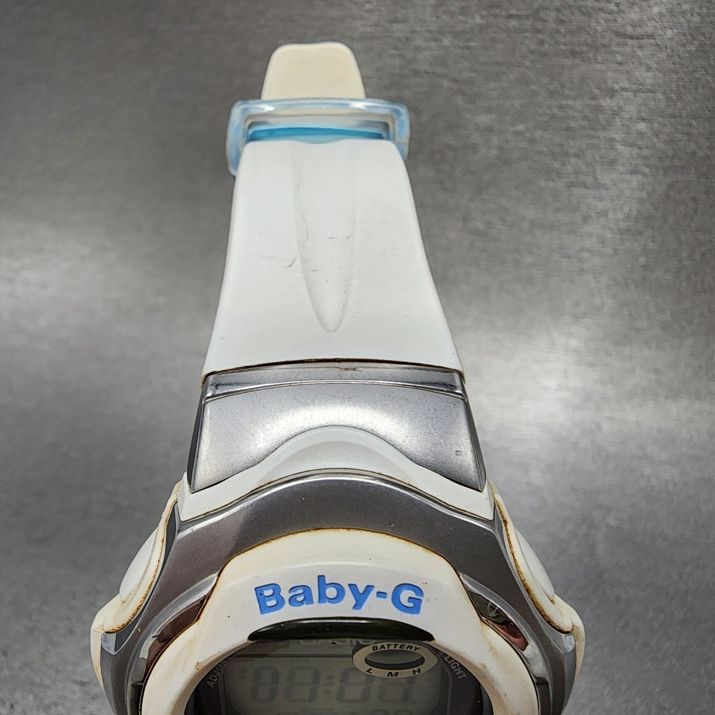 Casio BabyG BGR280 Watch Women 43mm Digital White Tone Alarm Chrono Works4