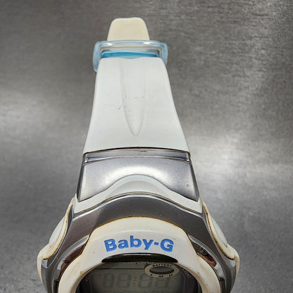 Casio BabyG BGR280 Watch Women 43mm Digital White Tone Alarm Chrono Works4
