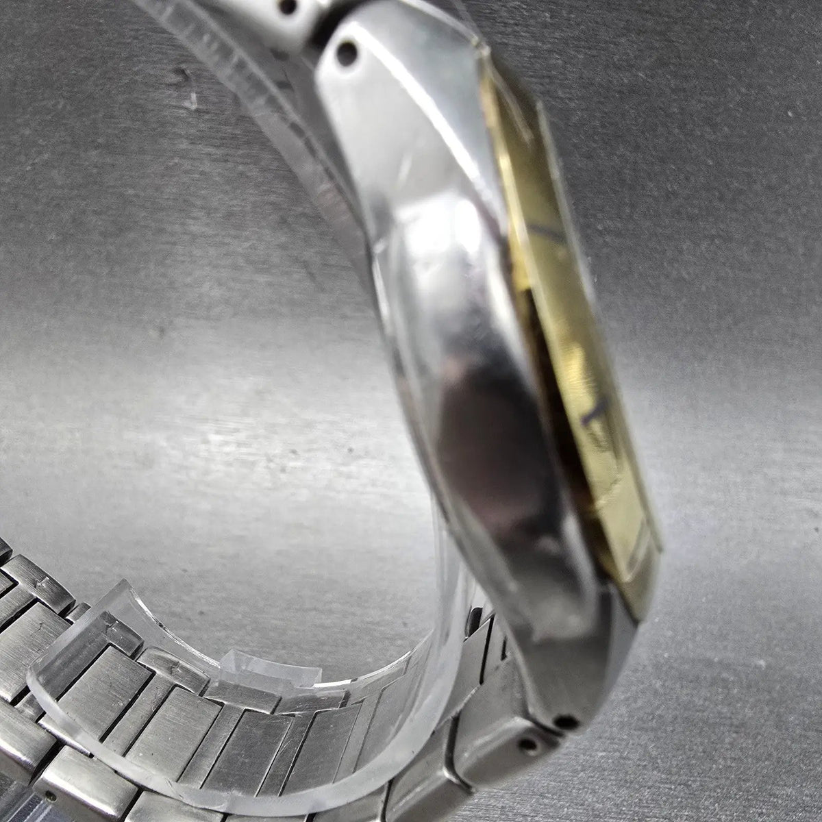 Citizen Eco-Drive Watch Men 38mm White Dial Two Tone Date E110-K000378 PARTS4