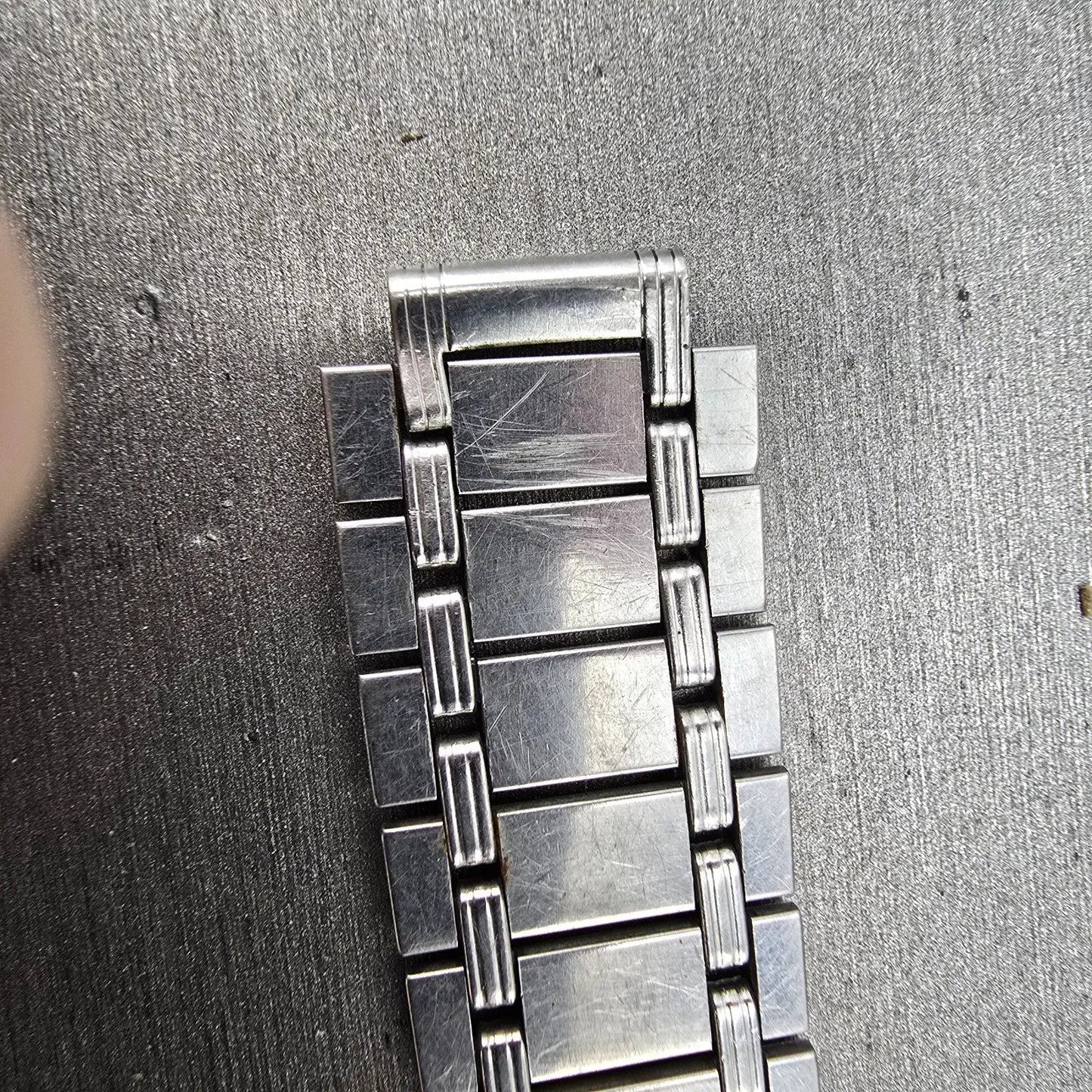 Citizen Bracelet 12mm Stainless Steel Silver Tone Tri Folding Clasp Vintage1