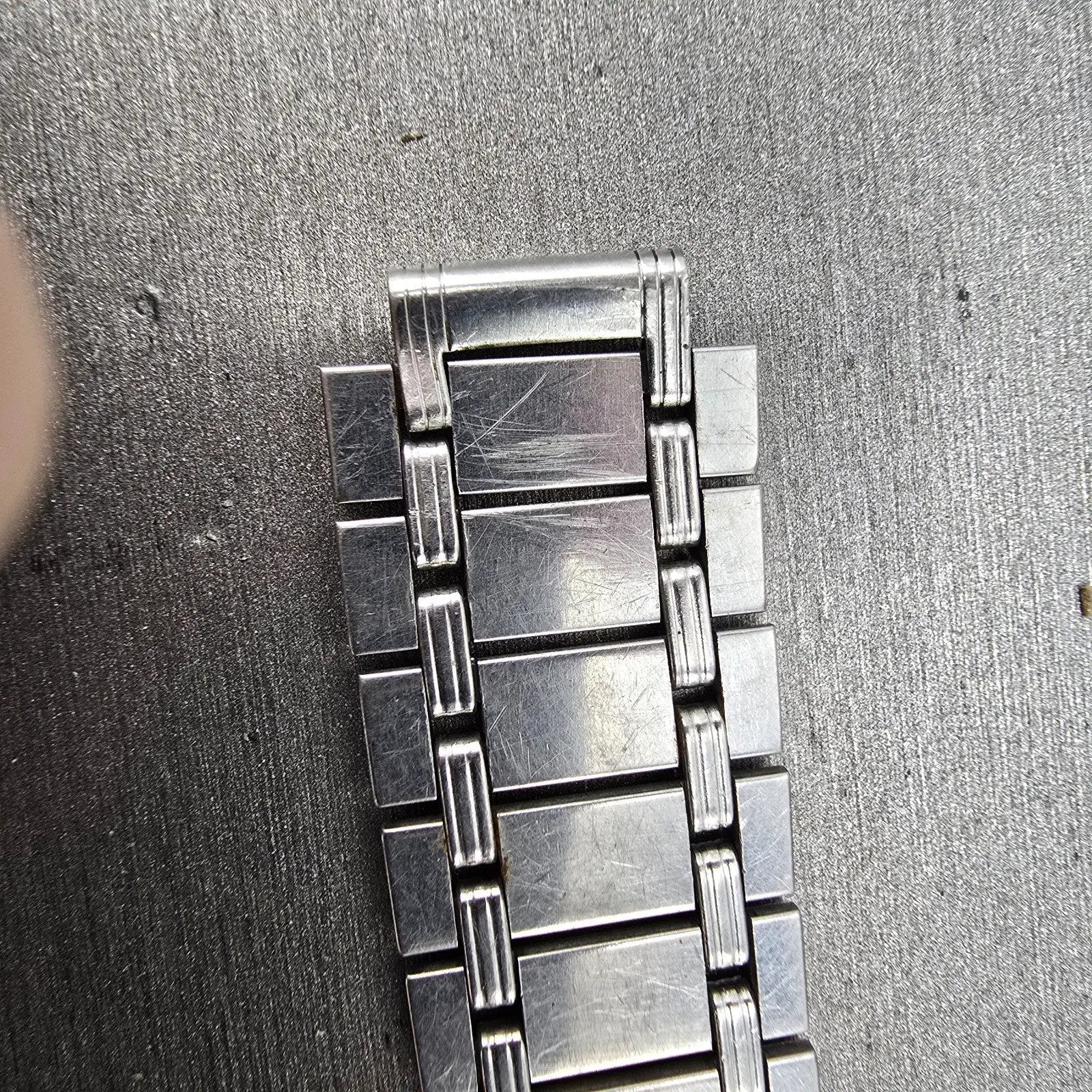 Citizen Bracelet 12mm Stainless Steel Silver Tone Tri Folding Clasp Vintage1