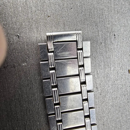 Citizen Bracelet 12mm Stainless Steel Silver Tone Tri Folding Clasp Vintage1