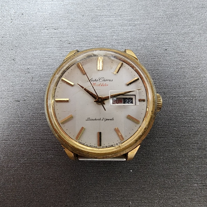 Seiko Chorus Watch Women 26mm White Dial Gold Tone Daydate Manual 21190010 Runs0