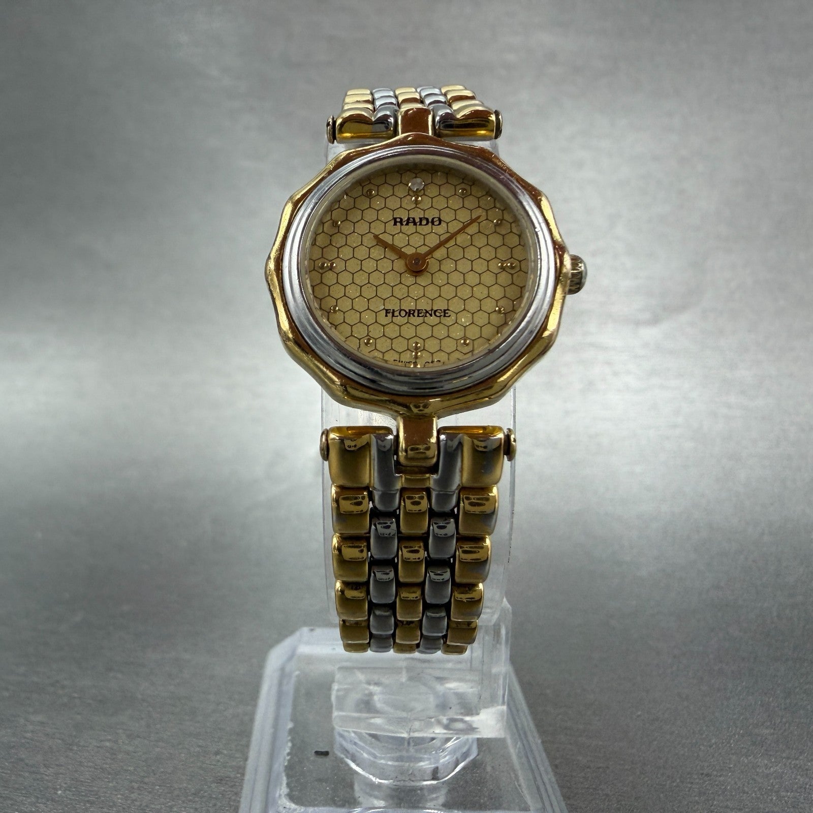 RADO Florence Watch Women 23mm Champagne Dial Two Tone 133.3661.2 New Battery5