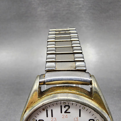 Seiko Railroad Approved Watch Men 36mm White Dial Gold Daydate 75468069 PARTS5