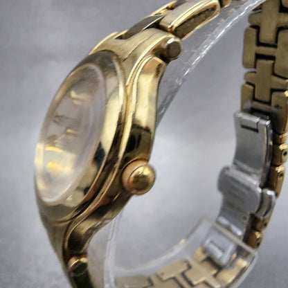 Citizen EcoDrive Watch Women 26mm MOP Dial Gold Tone Round Runs E031S0218212