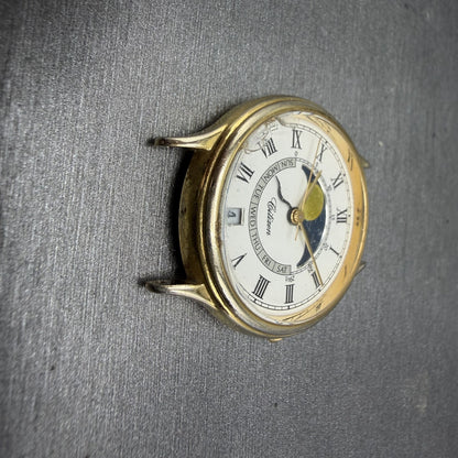 Citizen Moonphase Watch Women 30mm White Dial Gold Tone Date Round New Batt READ2