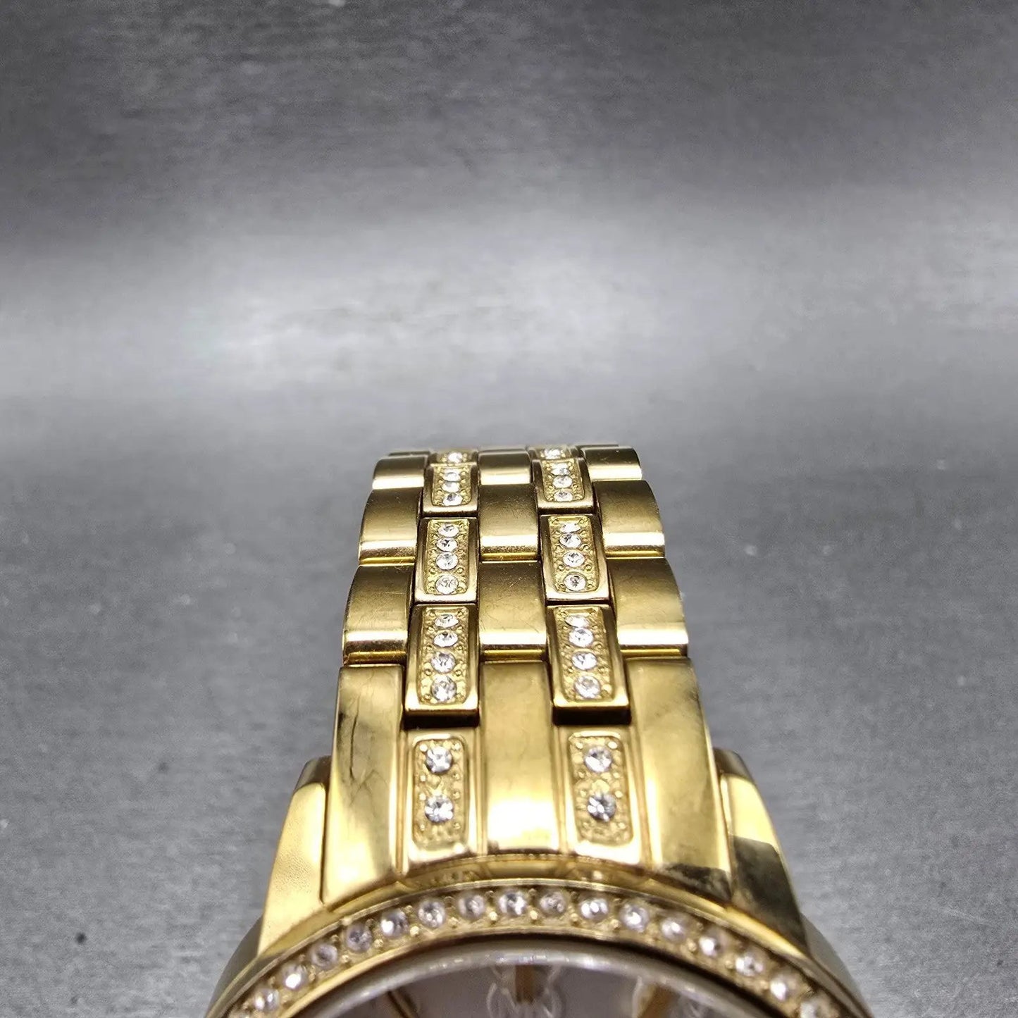 Michael Kors Nini Watch Women 35mm White Dial Gold Tone MK-3214 New Battery4