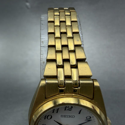 Seiko Watch Women 24mm White Dial Gold Tone Daydate 7N83-0011 New Battery4